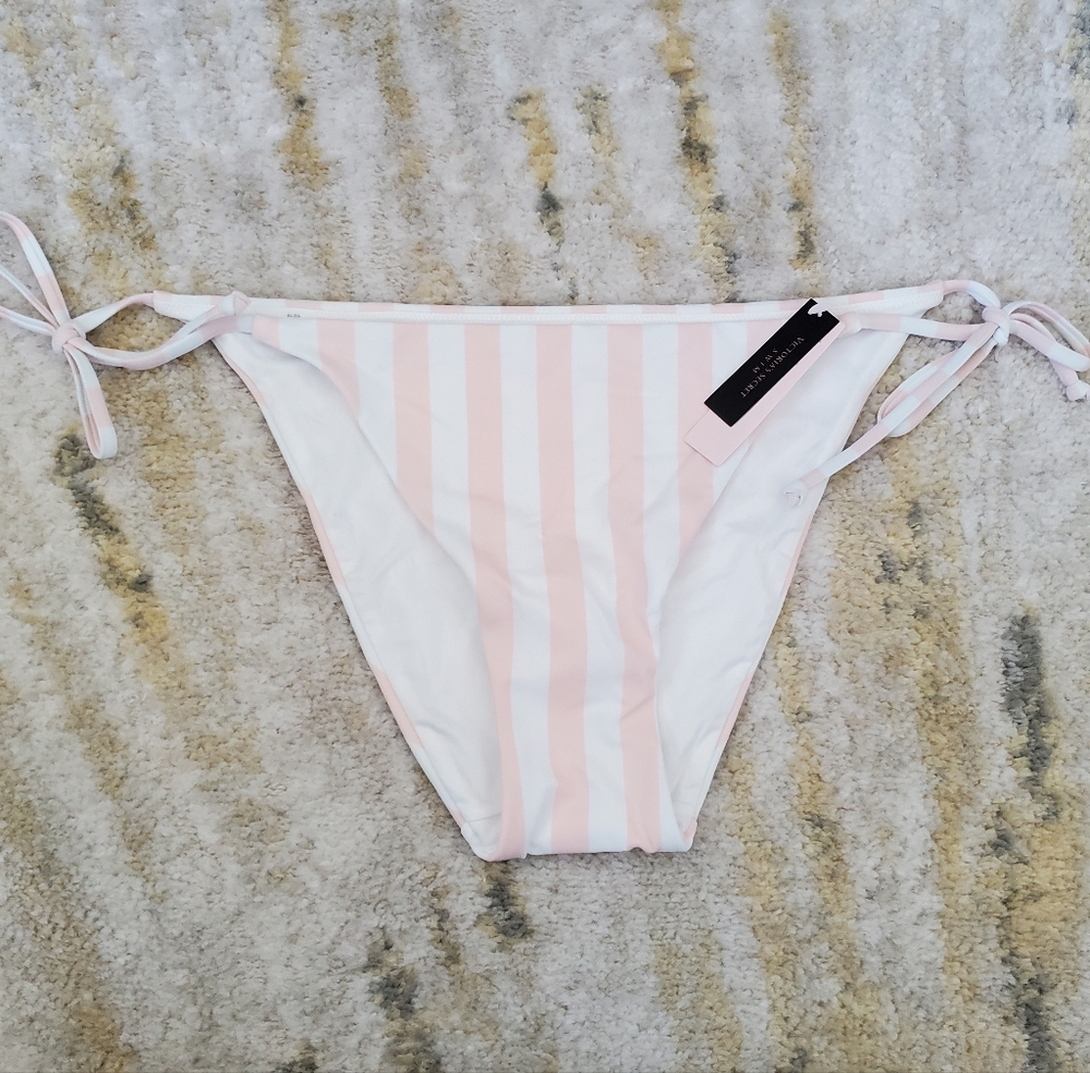 NWT Victoria's Secret Striped Bikini Bottom
